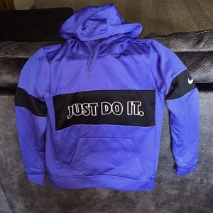 Indigo colored Nike sweatshirt